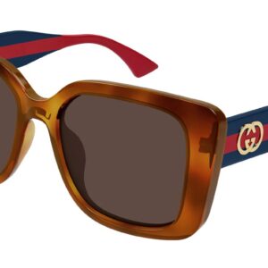 Home gucci brown square ladies sunglasses gg2118sa 004 55