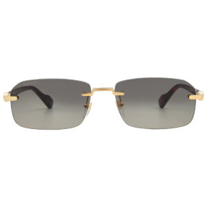 Home gucci grey gradient rectangular men's sunglasses gg1221s 006 56