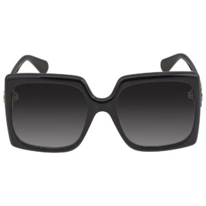 Home gucci grey gradient oversized ladies sunglasses gg0876s 001 60