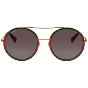 Витрина gucci green gradient round ladies sunglasses gg0061s 003 56