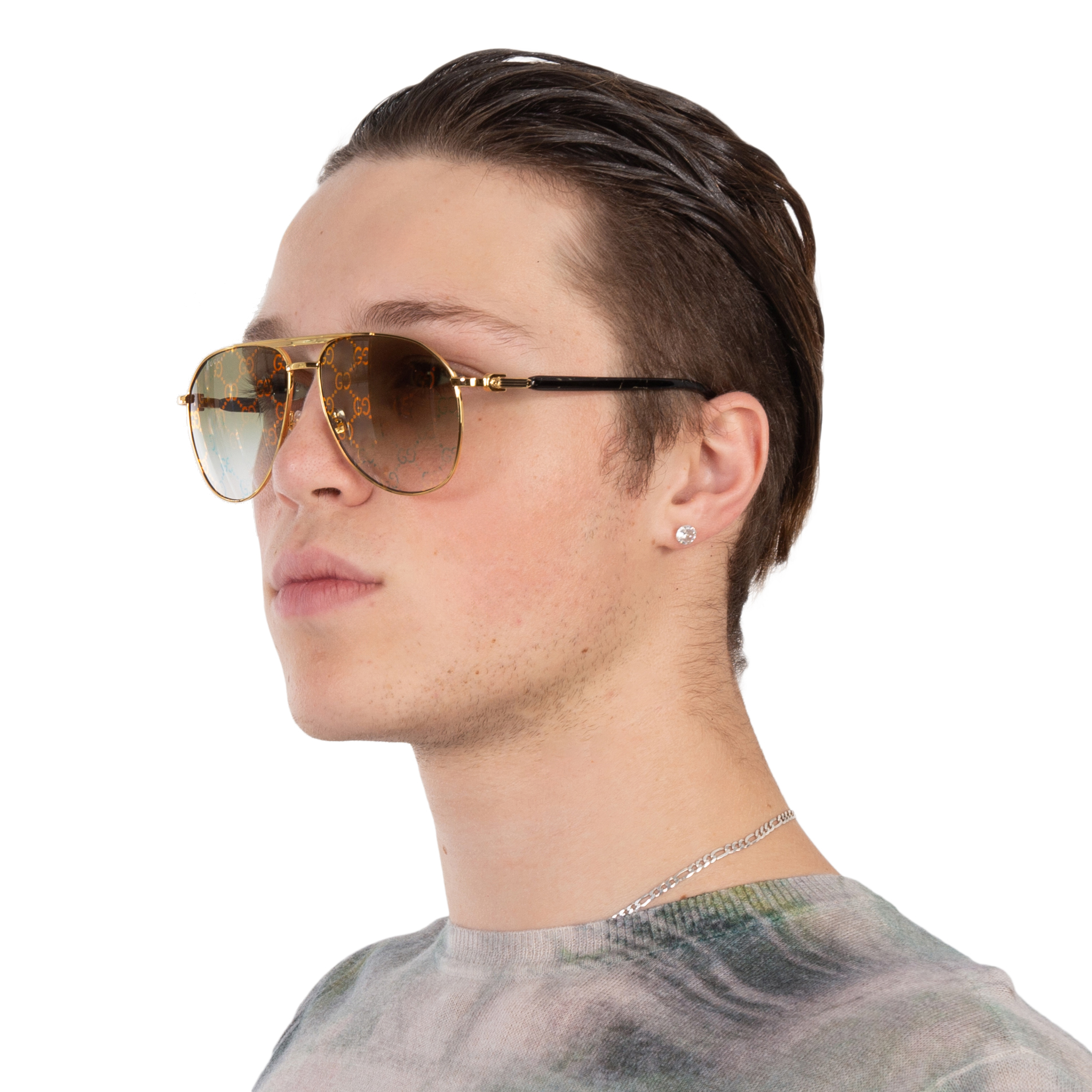 gucci green logo pilot men's sunglasses gg1220s 004 59 gucci green logo pilot men's sunglasses gg1220s 004 59