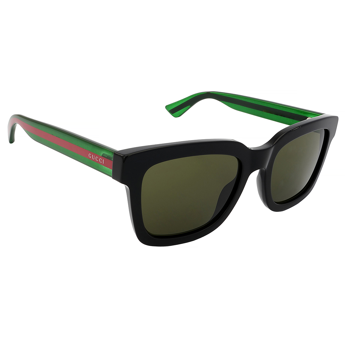 gucci green square men's sunglasses gg0001sn 002 52 gucci green square men's sunglasses gg0001sn 002 52