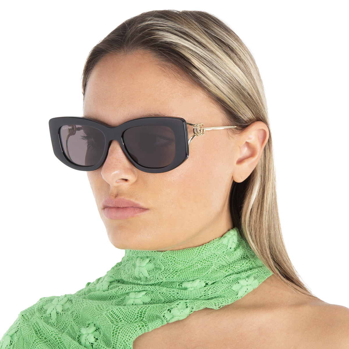 gucci grey cat eye ladies sunglasses gg1566s 001 55 gucci grey cat eye ladies sunglasses gg1566s 001 55