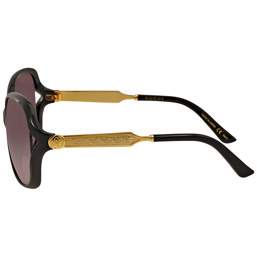 gucci grey gradient butterfly ladies sunglasses gg0076s 002 60 gucci grey gradient butterfly ladies sunglasses gg0076s 002 60