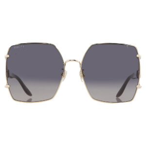 Витрина gucci grey gradient butterfly ladies sunglasses gg1564sa 001 61