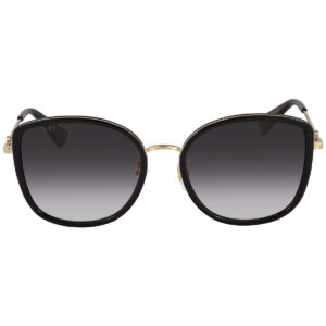 Витрина gucci grey gradient cat eye ladies sunglasses gg0606sk 001 56