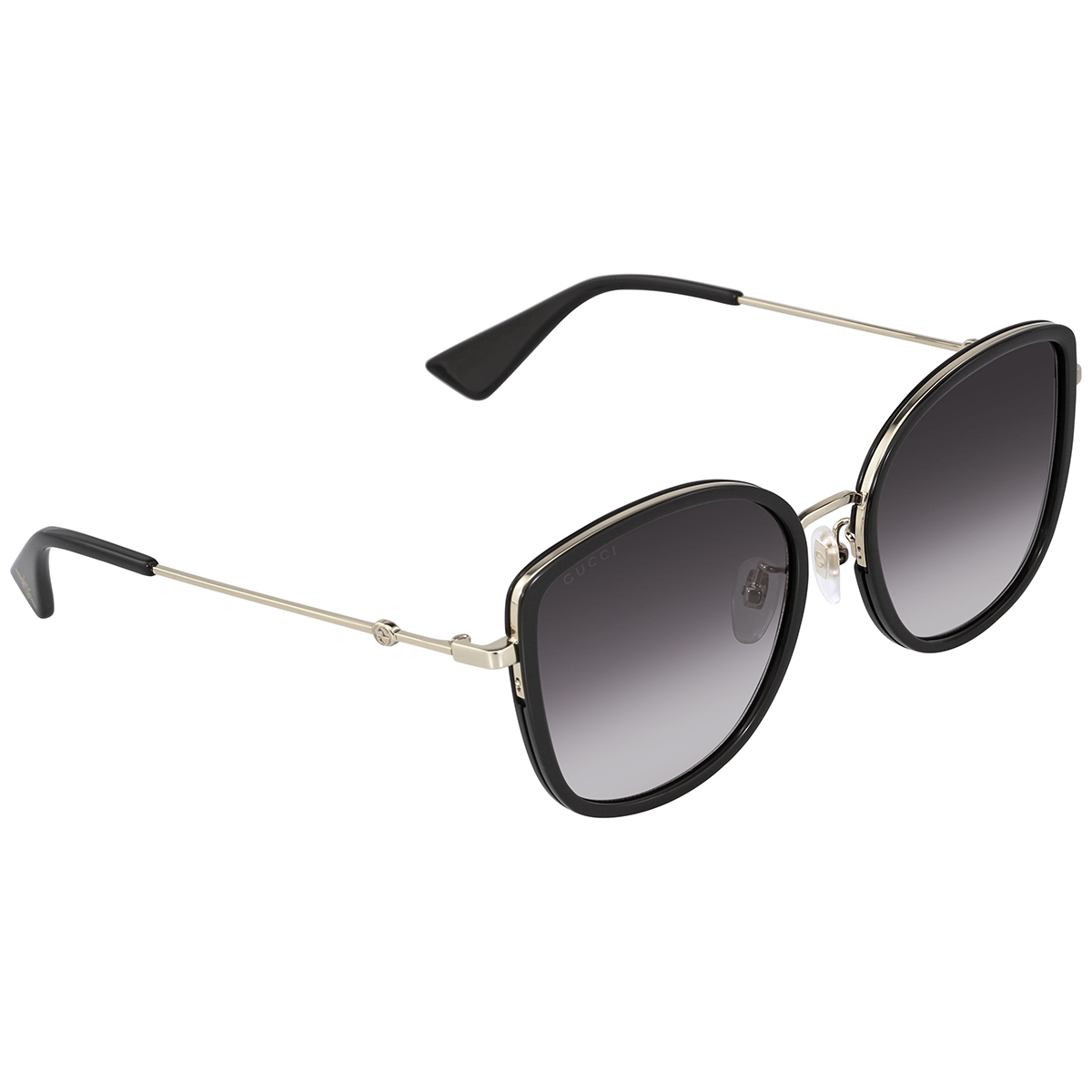 gucci grey gradient cat eye ladies sunglasses gg0606sk 001 56 gucci grey gradient cat eye ladies sunglasses gg0606sk 001 56