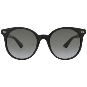 Витрина gucci grey gradient round ladies sunglasses gg0091s 001 52