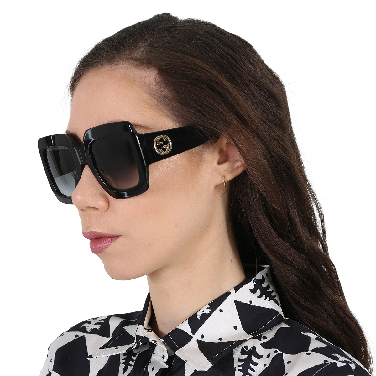 gucci grey gradient square ladies sunglasses gg0053sn 001 54 gucci grey gradient square ladies sunglasses gg0053sn 001 54