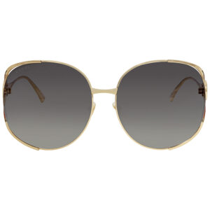 Витрина gucci grey gradient oval ladies sunglasses gg0225s 001 63
