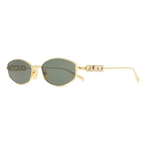 Home gucci grey oval ladies sunglasses gg1802s 001 55