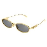 gucci grey oval ladies sunglasses gg1803s 001 55