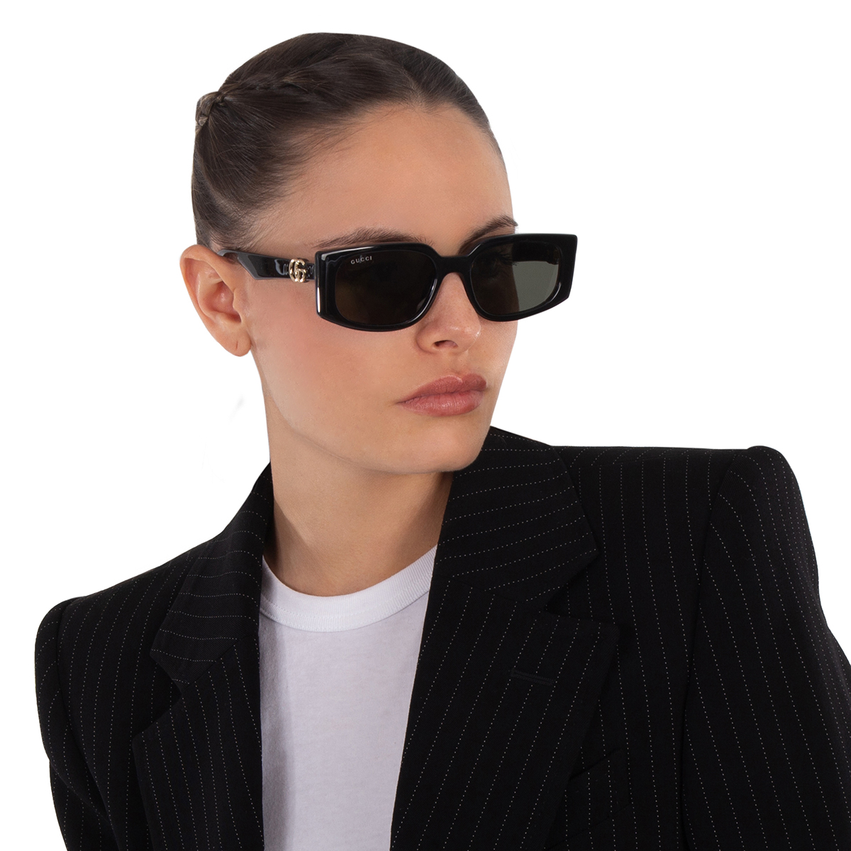 gucci grey rectangular ladies sunglasses gg1534s 001 55 gucci grey rectangular ladies sunglasses gg1534s 001 55
