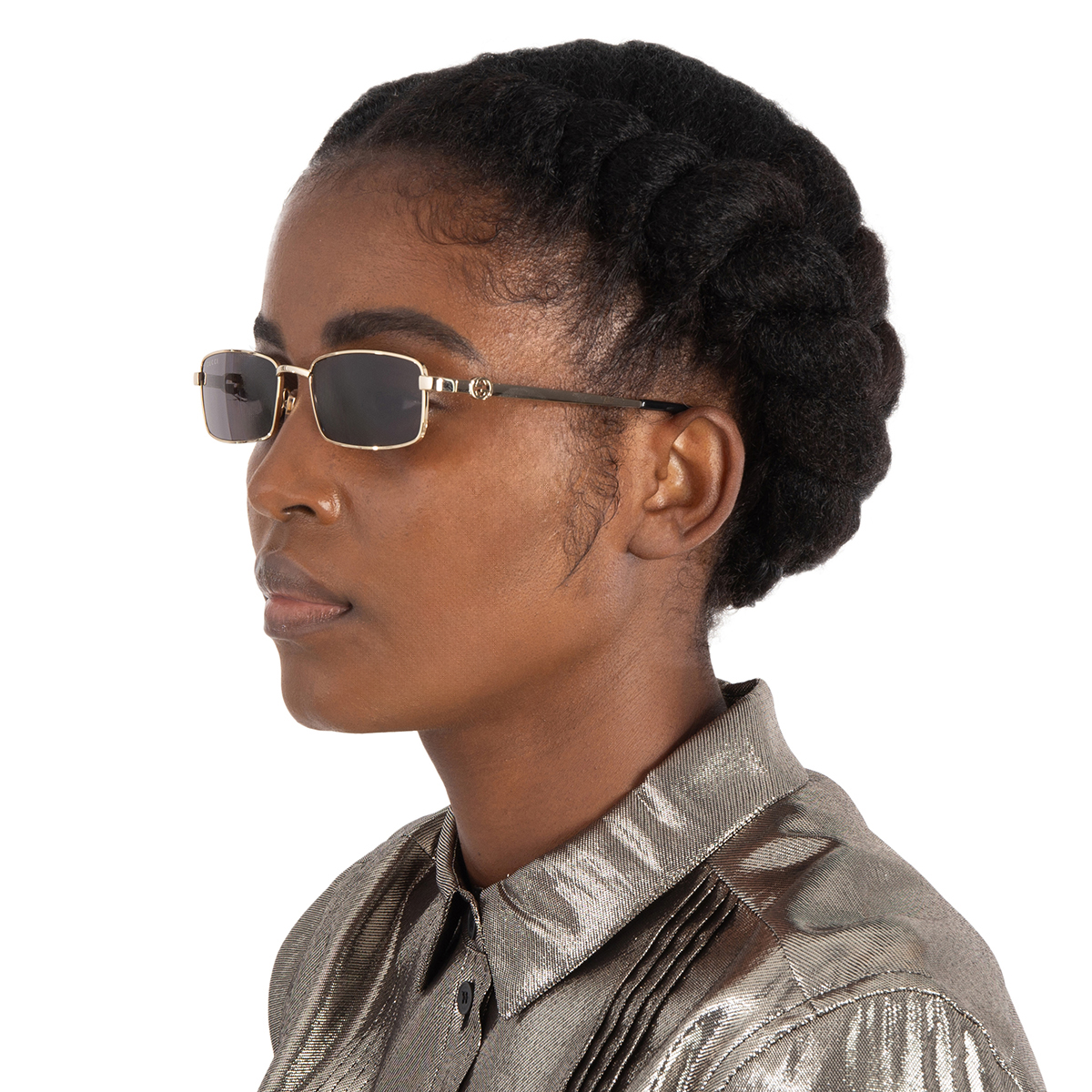 gucci grey rectangular ladies sunglasses gg1600s 001 56 gucci grey rectangular ladies sunglasses gg1600s 001 56