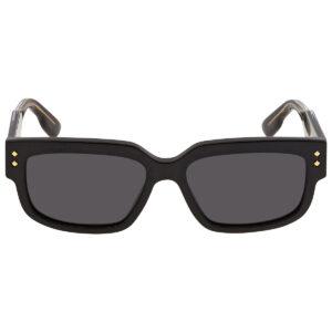 gucci grey rectangular men's sunglasses gg1218s 001 56