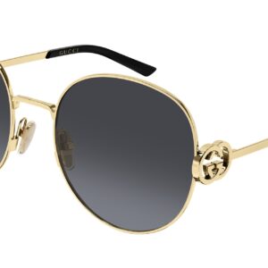 Home gucci grey round ladies sunglasses gg2047s 001 58