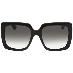 Home gucci grey square ladies sunglasses gg0418s 001 54