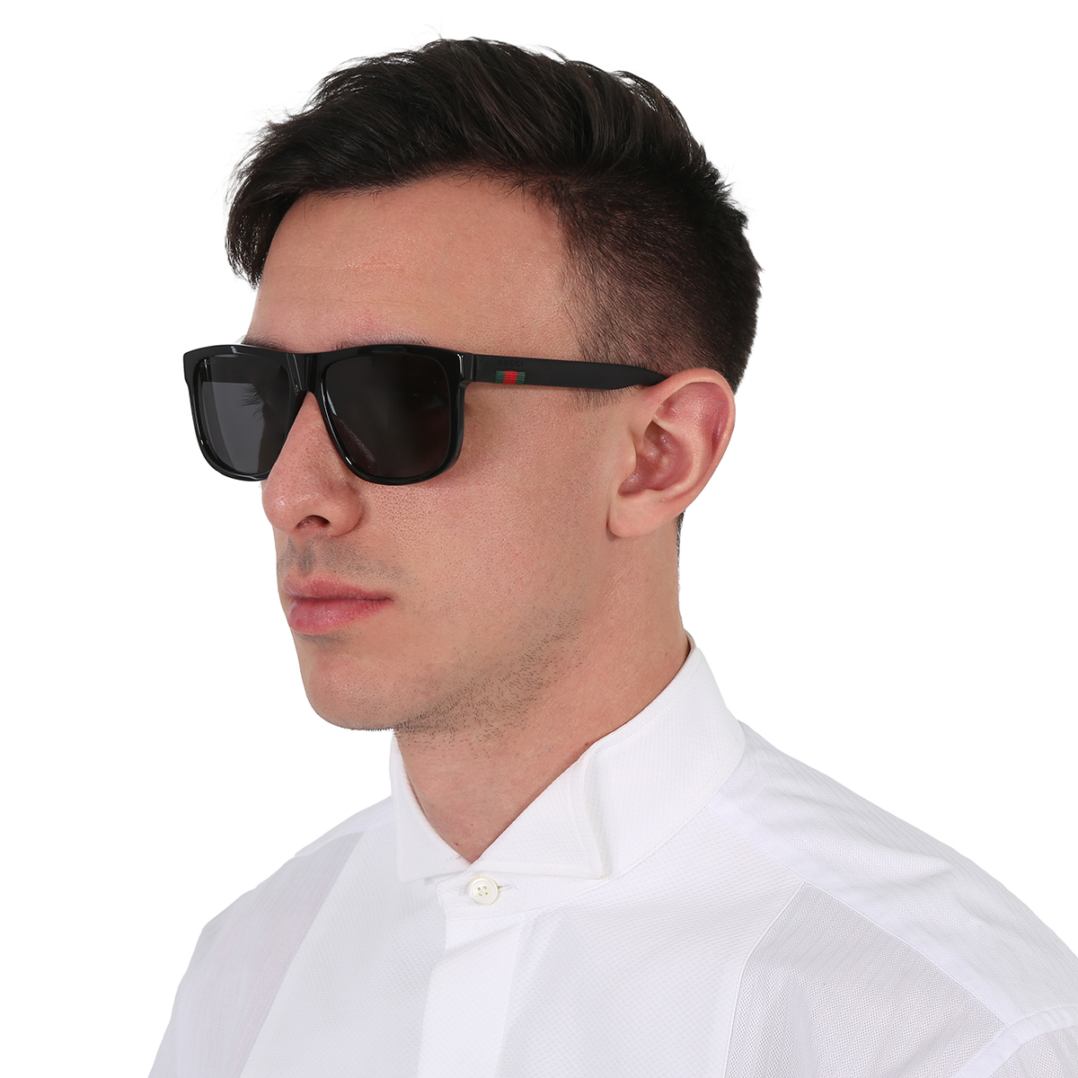 gucci grey square men's sunglasses gg0010s 001 58 gucci grey square men's sunglasses gg0010s 001 58