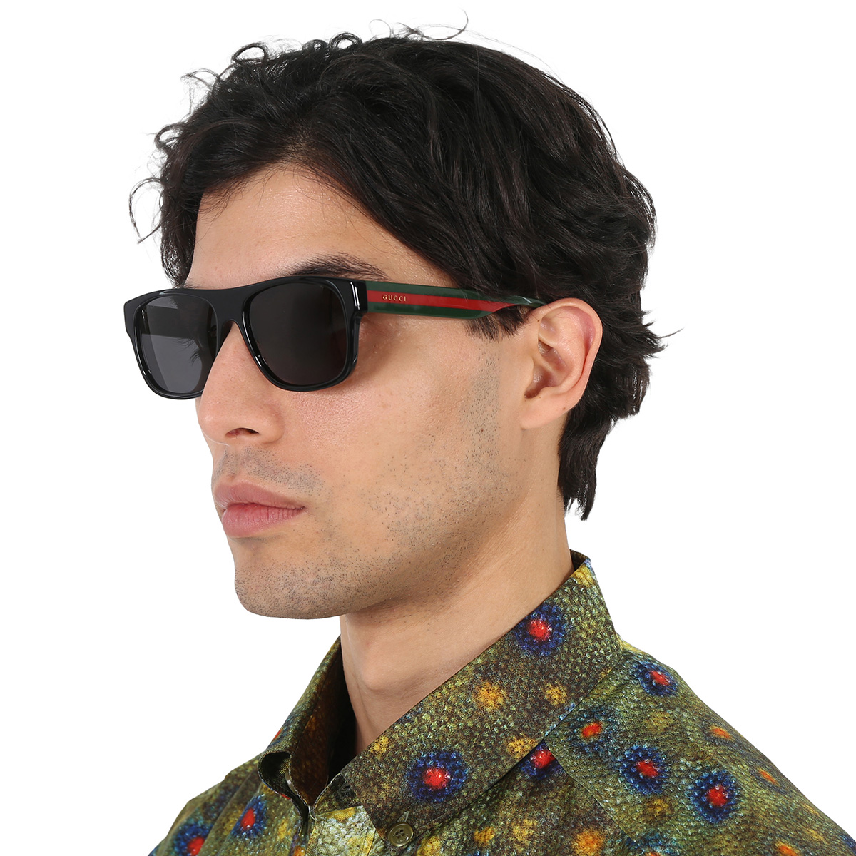 gucci grey square men's sunglasses gg0341s 001 56 gucci grey square men's sunglasses gg0341s 001 56