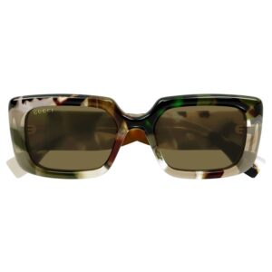 gucci khaki rectangular ladies sunglasses gg1906s 002 53