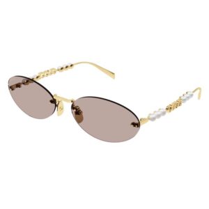 Витрина gucci pink oval ladies sunglasses gg1922s 004 62