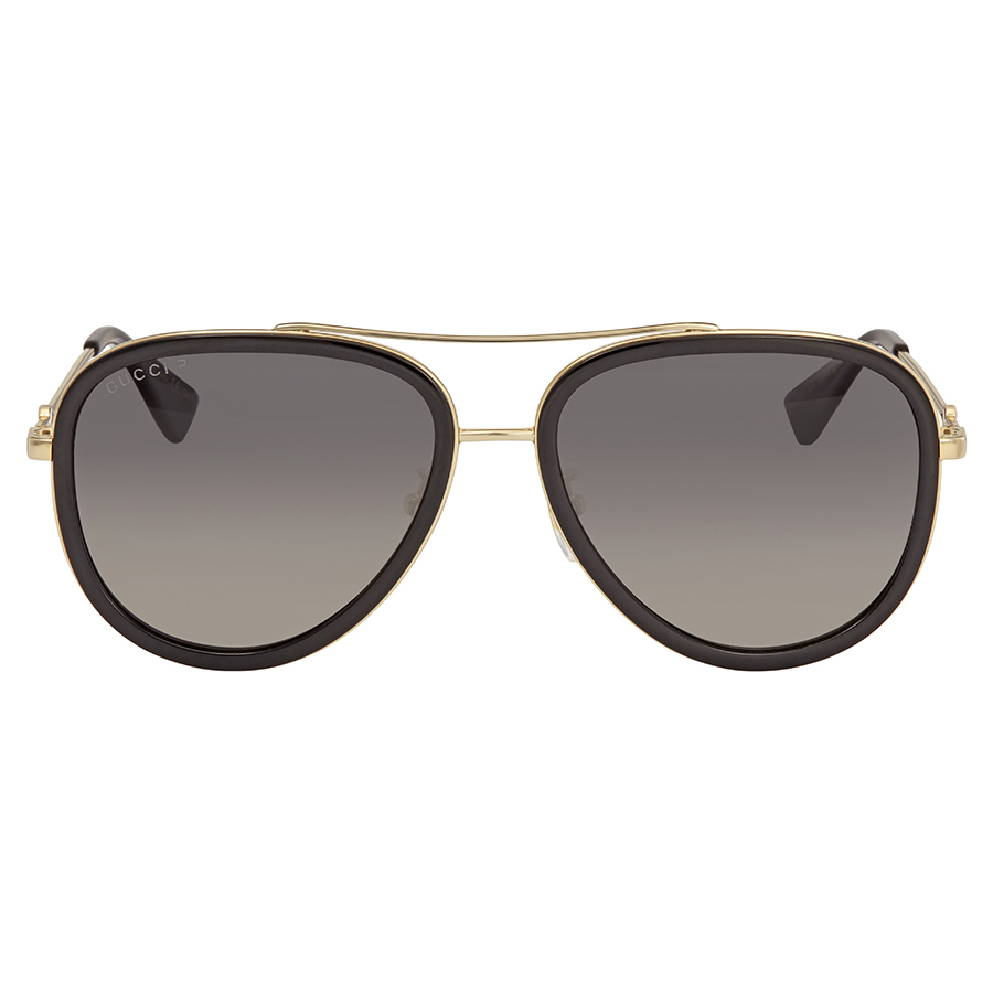 gucci polarized grey gradient pilot ladies sunglasses gg0062s 011 57 gucci polarized grey gradient pilot ladies sunglasses gg0062s 011 57