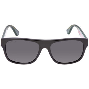gucci polarized grey square men's sunglasses gg0341s 002 56