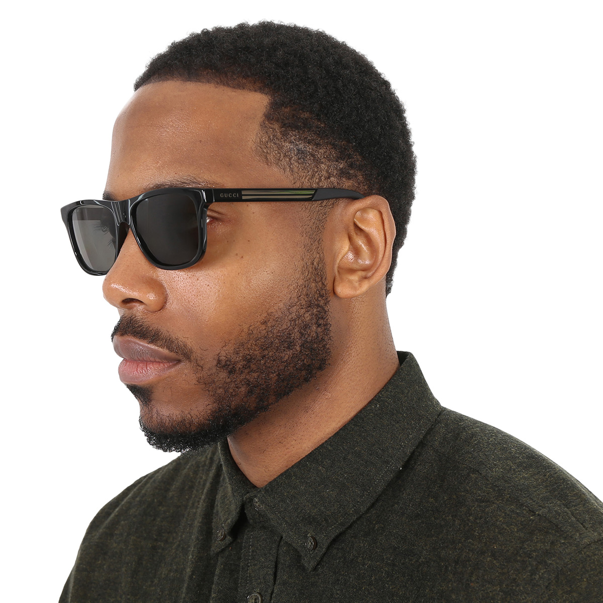 gucci polarized grey rectangular men's sunglasses gg0687s 002 57 gucci polarized grey rectangular men's sunglasses gg0687s 002 57