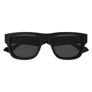 gucci polarized grey square men's sunglasses gg1427s 002 53
