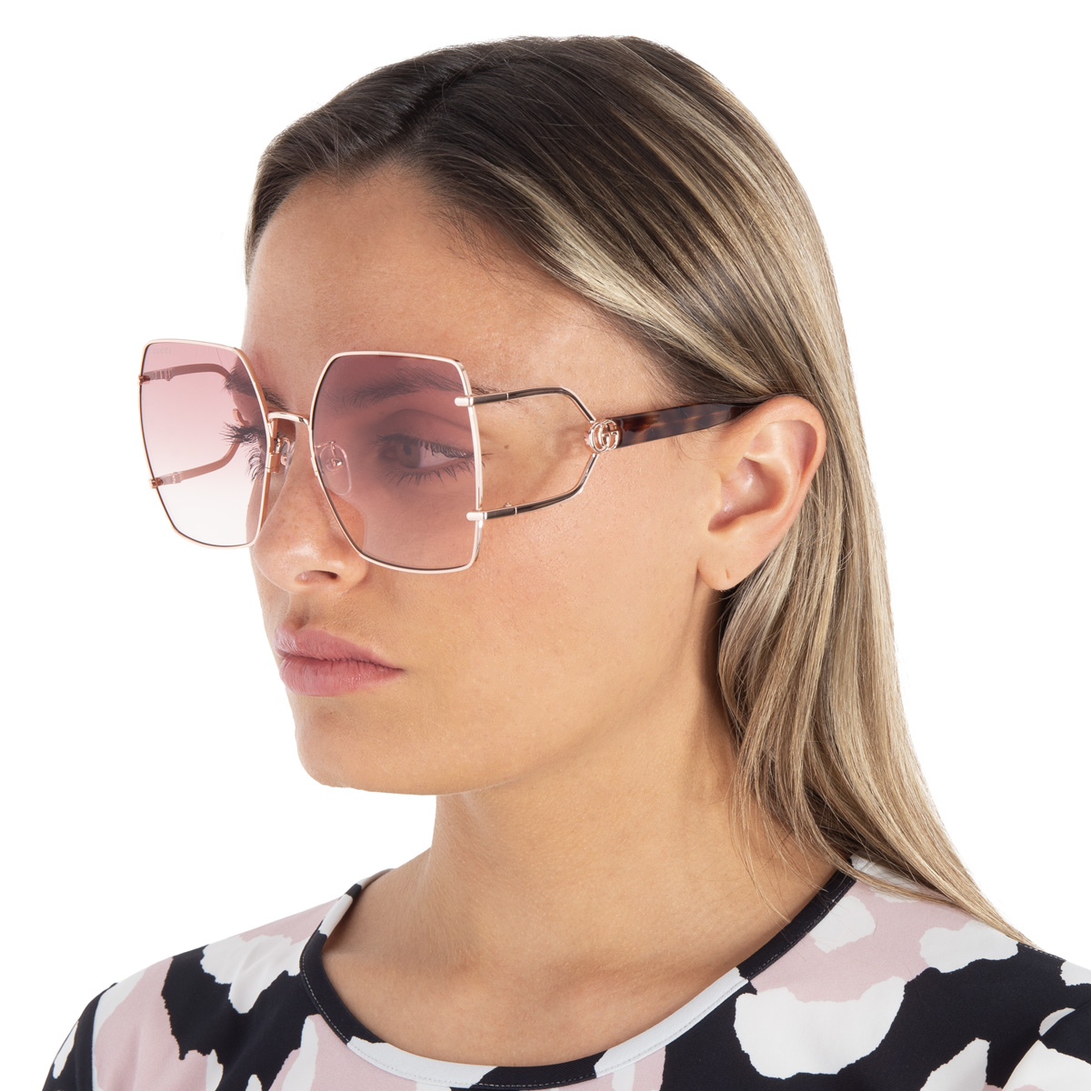 gucci red gradient butterfly ladies sunglasses gg1564sa 004 61 gucci red gradient butterfly ladies sunglasses gg1564sa 004 61