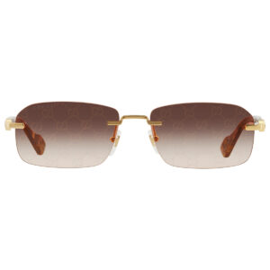 gucci red logo rectangular men's sunglasses gg1221s 004 56