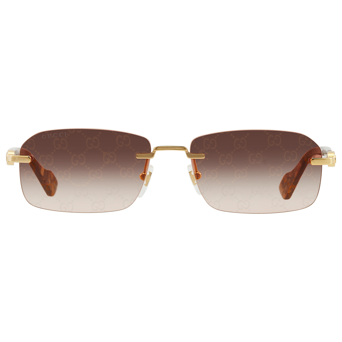 gucci red logo rectangular men's sunglasses gg1221s 004 56 gucci red logo rectangular men's sunglasses gg1221s 004 56