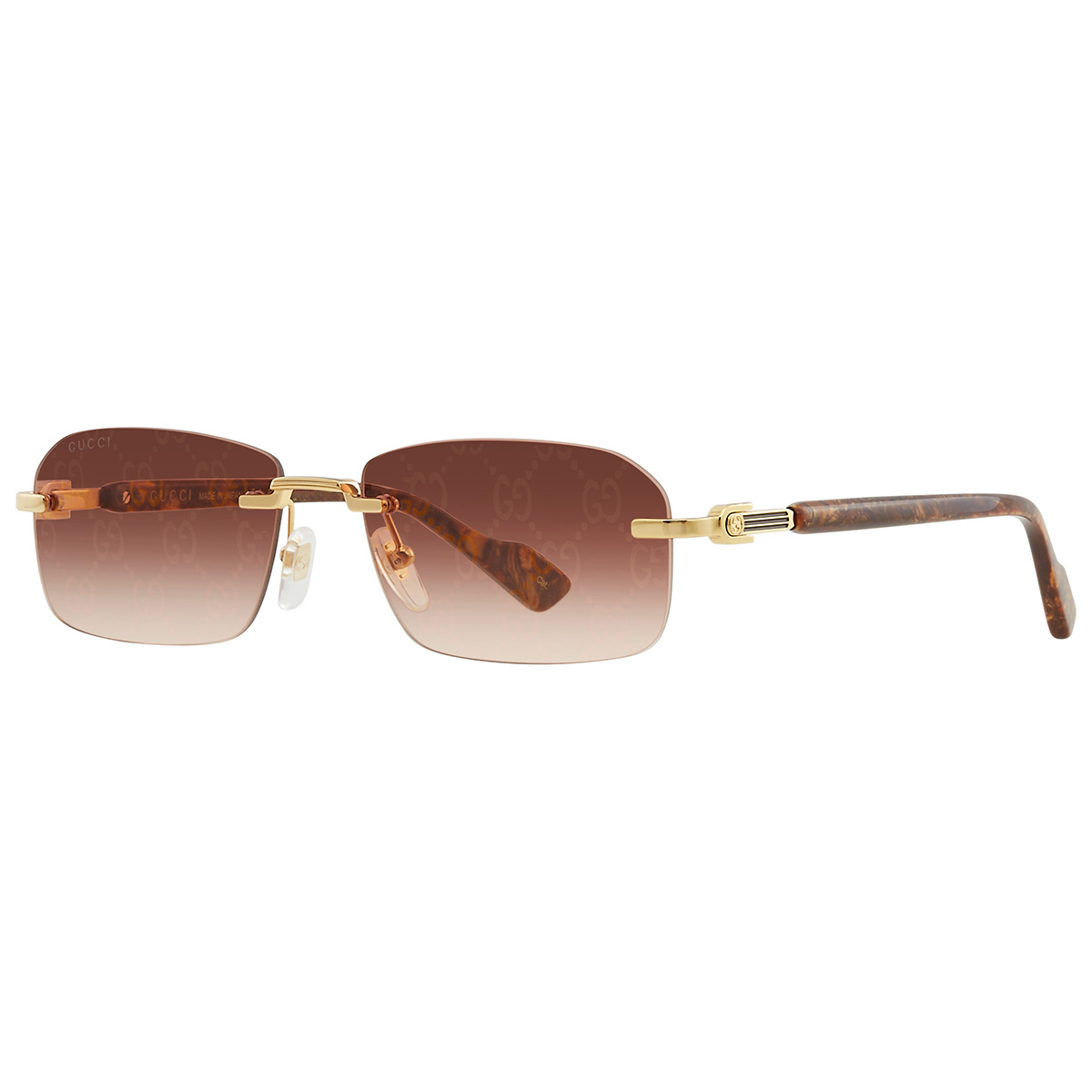 gucci red logo rectangular men's sunglasses gg1221s 004 56 gucci red logo rectangular men's sunglasses gg1221s 004 56