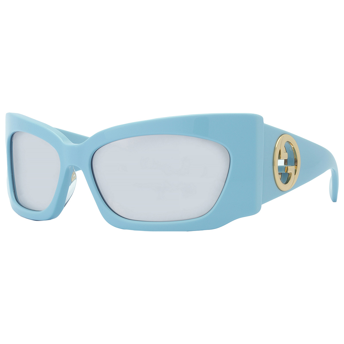 gucci silver wrap ladies sunglasses gg1412s 005 62 gucci silver wrap ladies sunglasses gg1412s 005 62