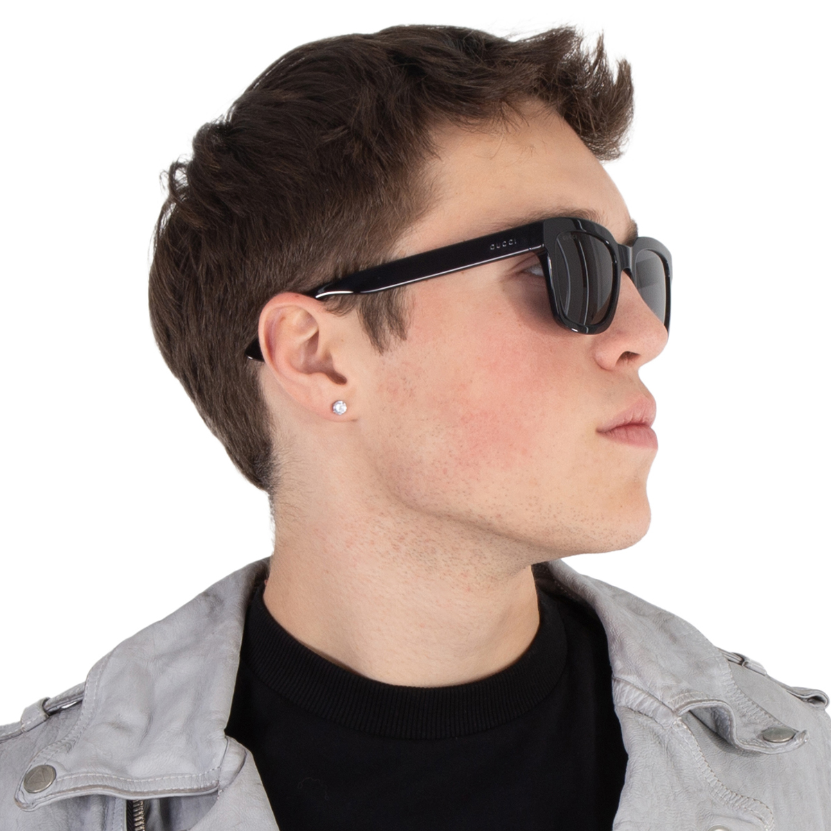 gucci smoke square men's sunglasses gg0001sn 001 52 gucci smoke square men's sunglasses gg0001sn 001 52