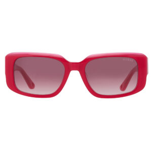 Home guess bordeaux gradient rectangular ladies sunglasses gu7891 72t 53