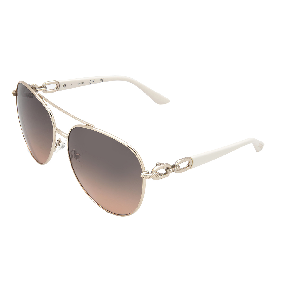 guess brown gradient pilot ladies sunglasses gu00158 32b 61 guess brown gradient pilot ladies sunglasses gu00158 32b 61
