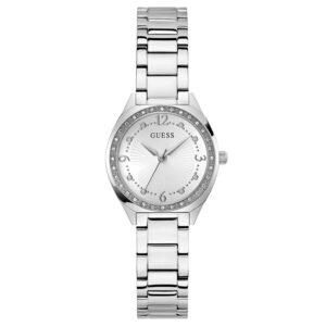 Home guess charlotte quartz silver dial ladies watch gw0767l1