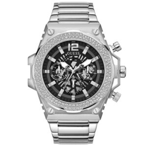 guess classic black dial men's watch gw0632g1