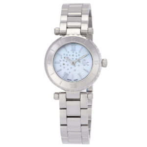 Home guess classic silver tone dial ladies watch x70110l1s