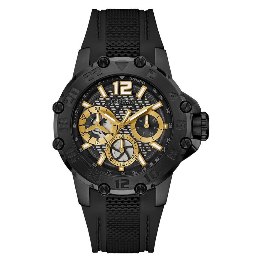 guess contender quartz black dial men's watch gw0640g2 guess contender quartz black dial men's watch gw0640g2