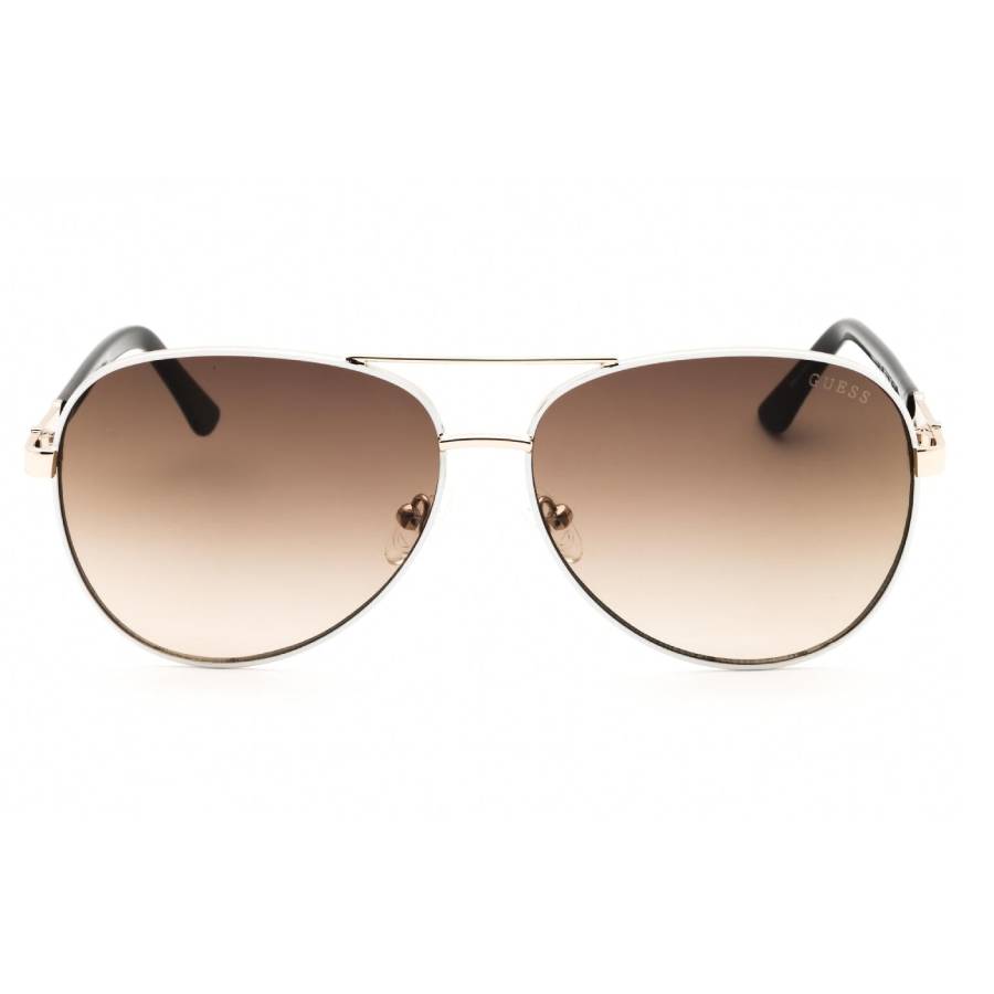 guess dark brown gradient pilot ladies sunglasses gu00173 21f 60 guess dark brown gradient pilot ladies sunglasses gu00173 21f 60