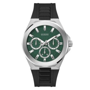 guess dashboard quartz green dial men's watch gw0799g3