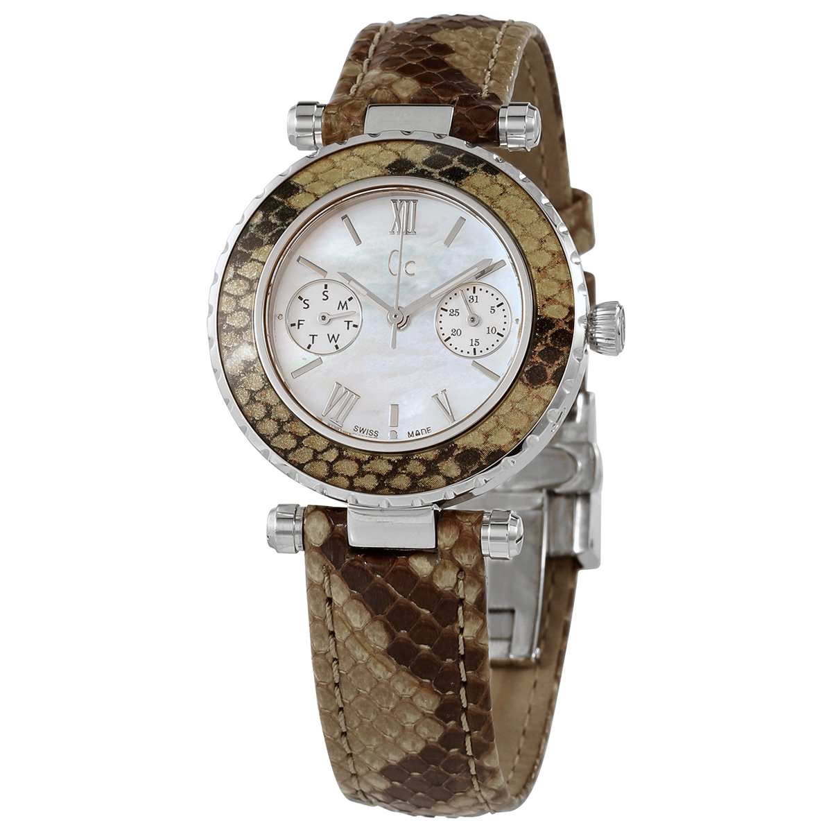 guess diver chic quartz ladies snakeskin patterned watch x35005l1s guess diver chic quartz ladies snakeskin patterned watch x35005l1s
