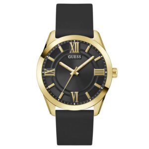 guess elliot quartz black dial men's watch gw0894g2