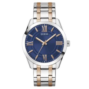 guess elliot quartz blue dial men's watch gw0893g2