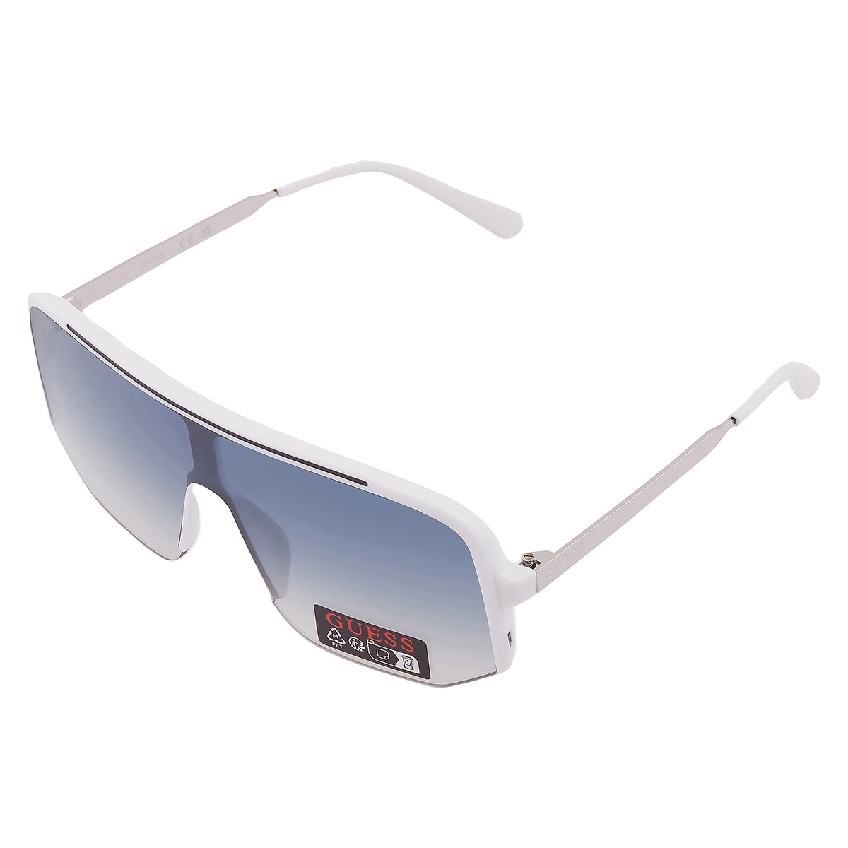 guess factory blue gradient shield men's sunglasses go00054 21w 00 guess factory blue gradient shield men's sunglasses go00054 21w 00