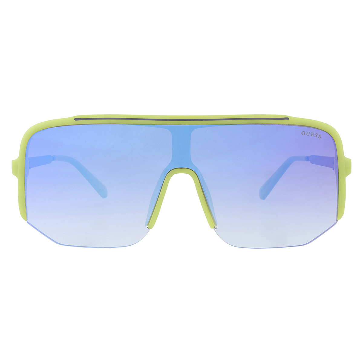 guess factory blue gradient shield men's sunglasses go00054 95w 00 guess factory blue gradient shield men's sunglasses go00054 95w 00