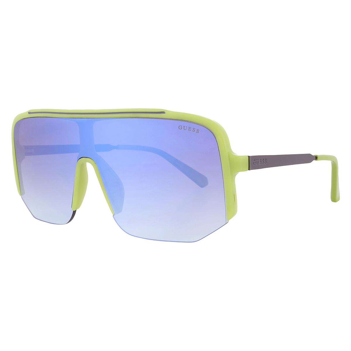 guess factory blue gradient shield men's sunglasses go00054 95w 00 guess factory blue gradient shield men's sunglasses go00054 95w 00