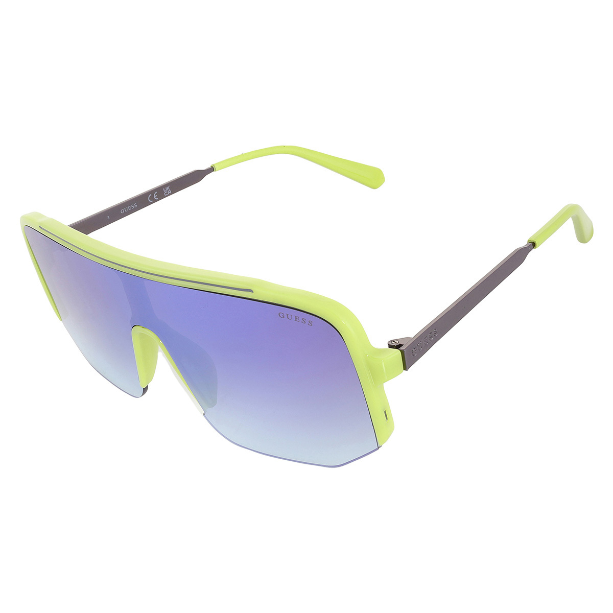 guess factory blue gradient shield men's sunglasses go00054 95w 00 guess factory blue gradient shield men's sunglasses go00054 95w 00